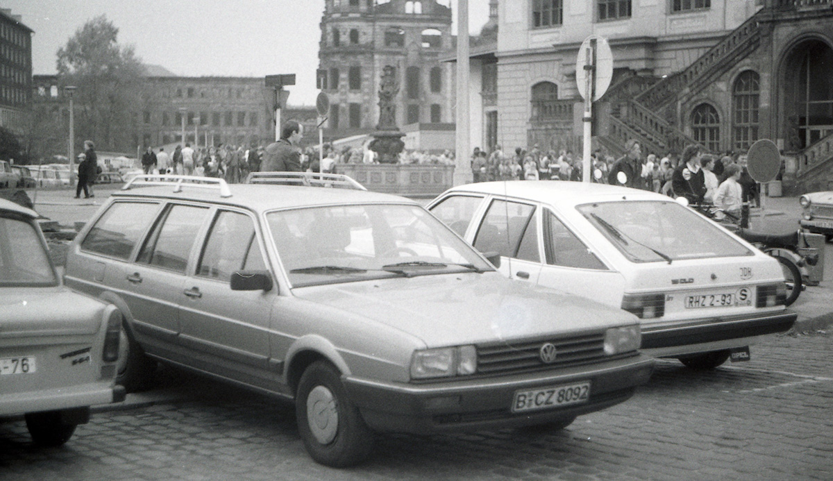 Германия, № B-CZ 8092 — Volkswagen Passat (B2) '80-88; Германия, № RHZ 2-93 — Opel Ascona (C) '81-88