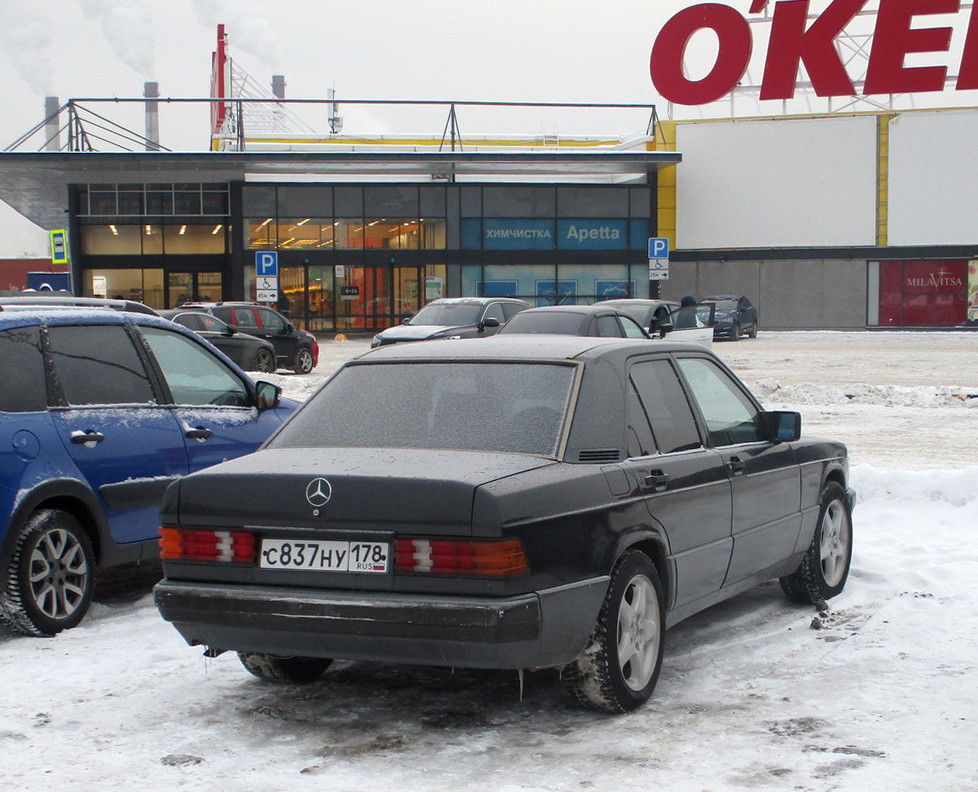 Санкт-Петербург, № С 837 НУ 178 — Mercedes-Benz 190 (W201) '82-93