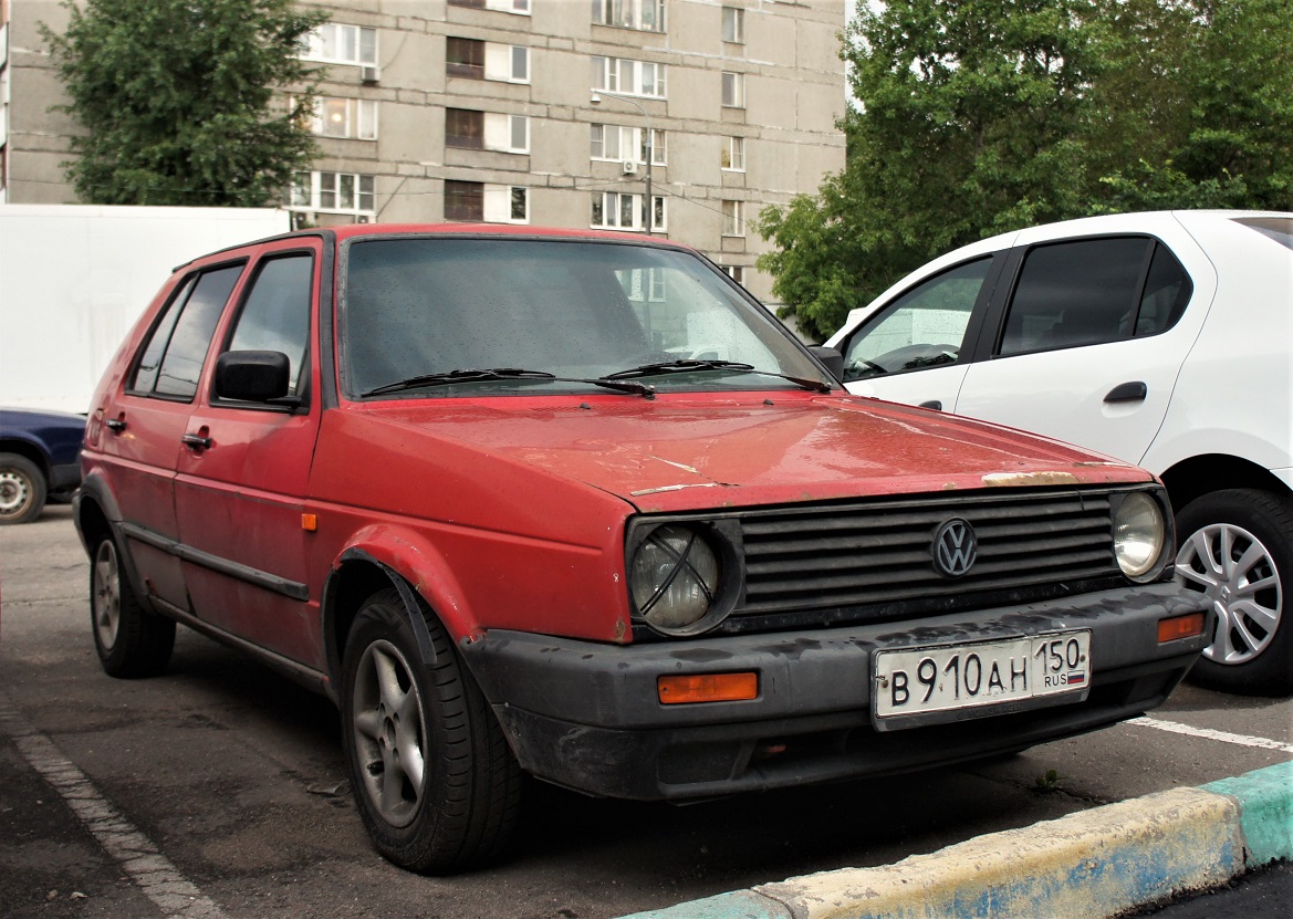 Московская область, № В 910 АН 150 — Volkswagen Golf (Typ 19) '83-92