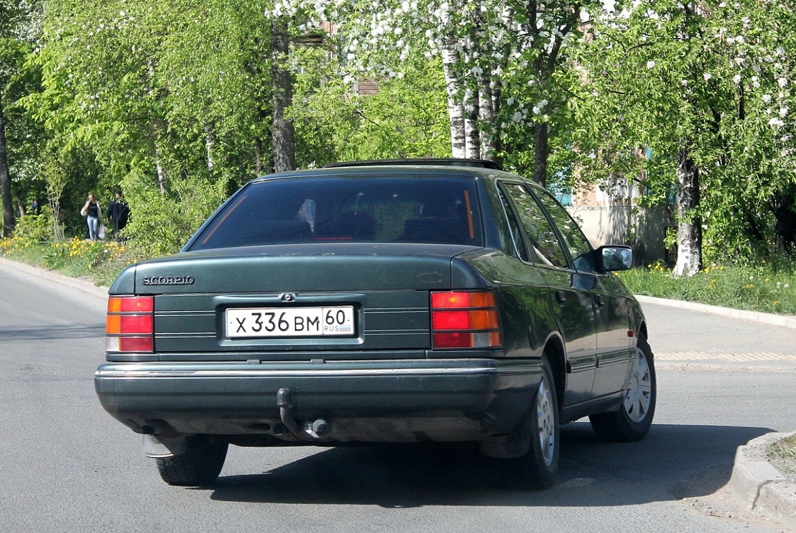 Псковская область, № Х 336 ВМ 60 — Ford Scorpio (1G) '85-94