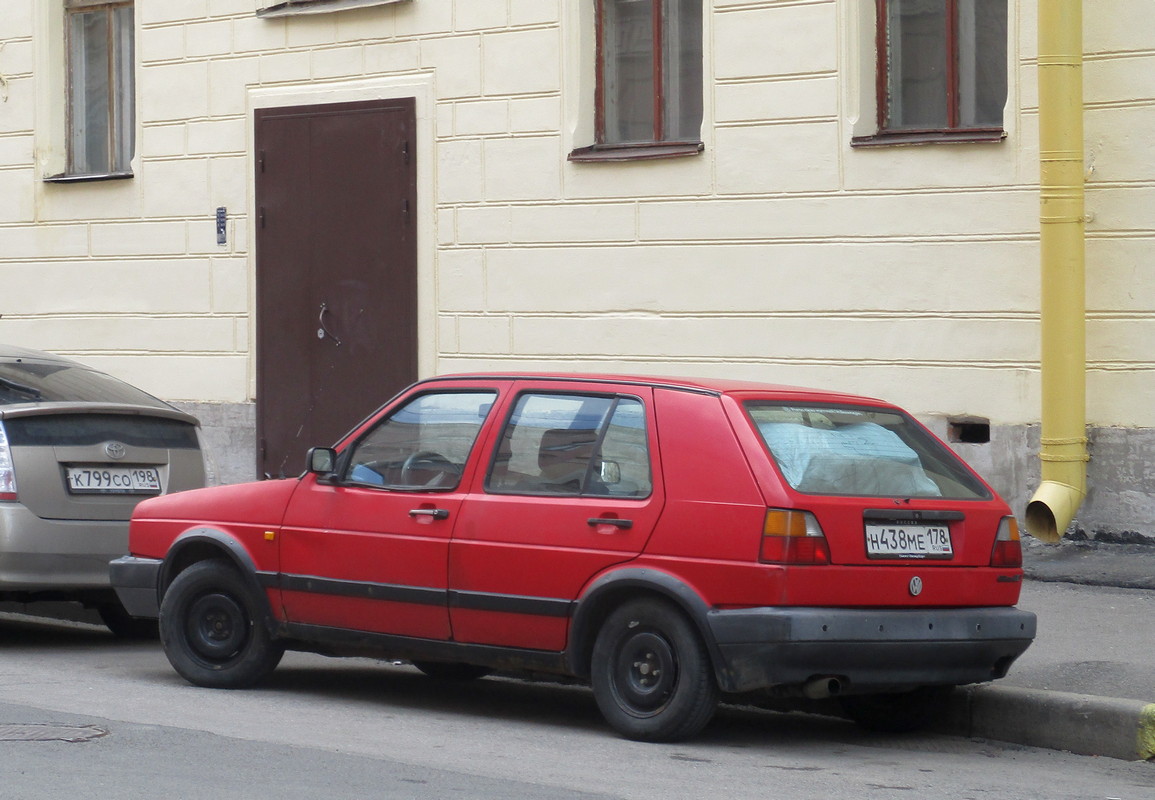 Санкт-Петербург, № Н 438 МЕ 178 — Volkswagen Golf (Typ 19) '83-92