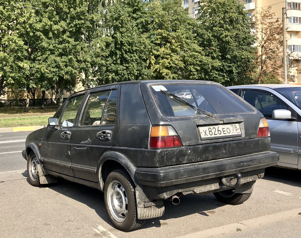 Санкт-Петербург, № Х 826 ЕО 78 — Volkswagen Golf (Typ 19) '83-92