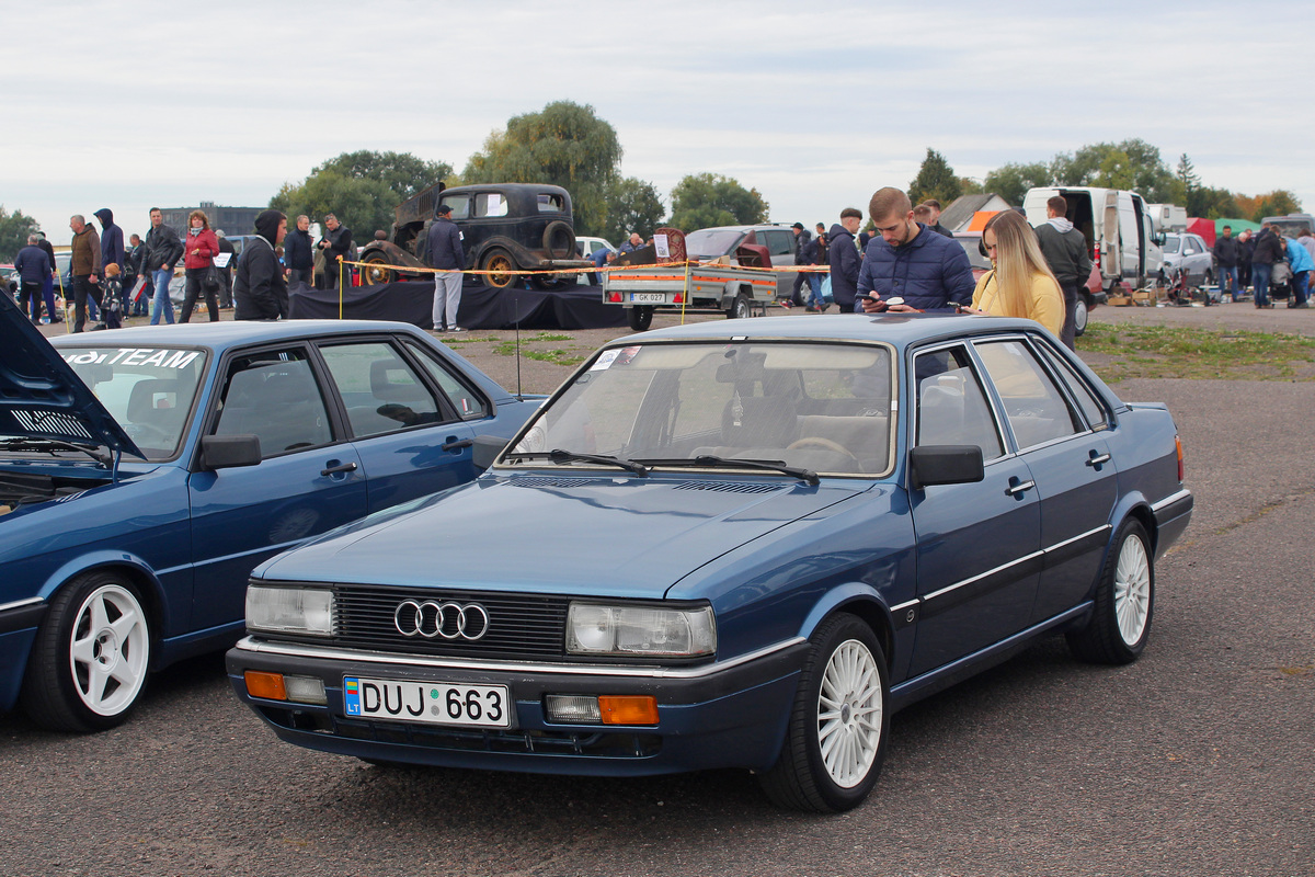 Литва, № DUJ 663 — Audi 90 (B2) '84-86; Литва — Retro mugė 2022 ruduo