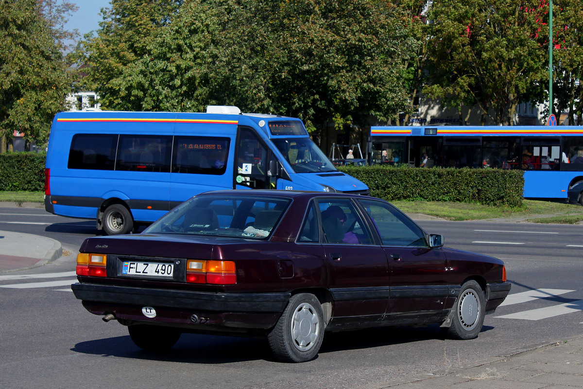 Литва, № FLZ 490 — Audi 100 (C3) '82-91