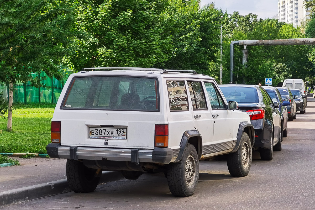 Москва, № В 387 ХК 199 — Jeep Cherokee (XJ) '84-01