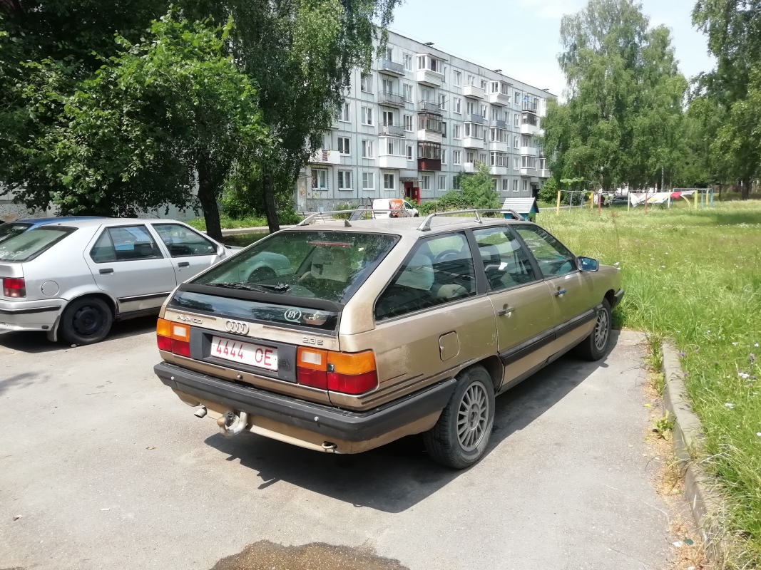 Минская область, № 4444 ОЕ — Audi 100 Avant (C3) '82-91