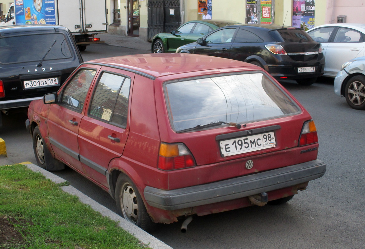 Санкт-Петербург, № Е 195 МС 98 — Volkswagen Golf (Typ 19) '83-92