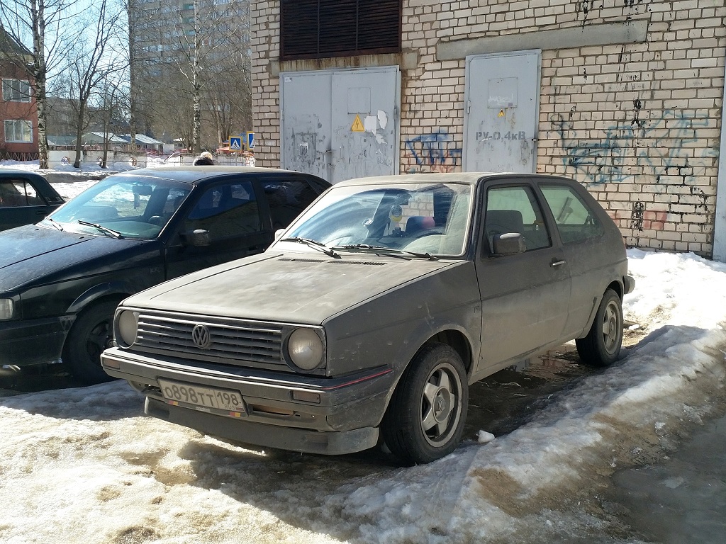 Санкт-Петербург, № О 898 ТТ 198 — Volkswagen Golf (Typ 19) '83-92