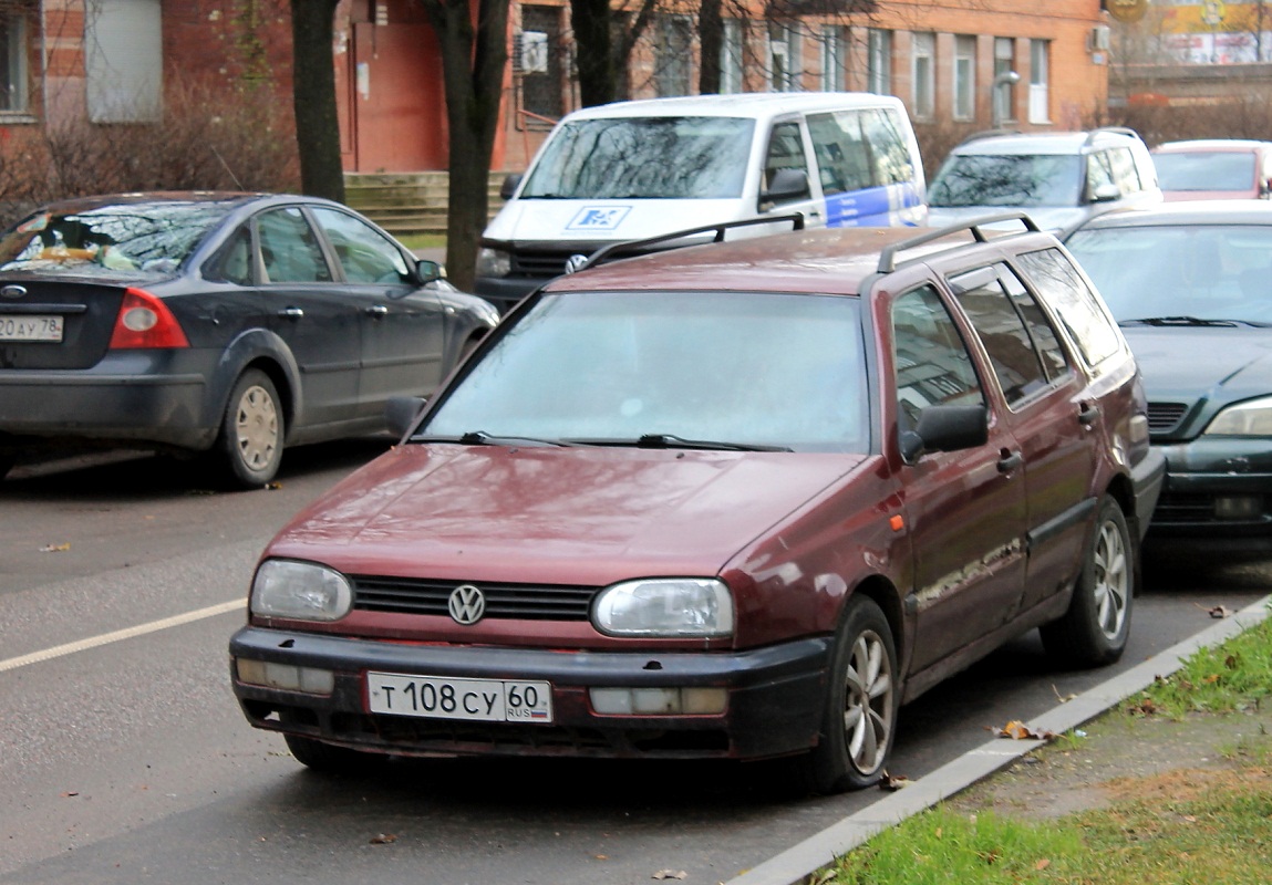 Псковская область, № Т 108 СУ 60 — Volkswagen Golf Variant (Typ 1H) '93-99