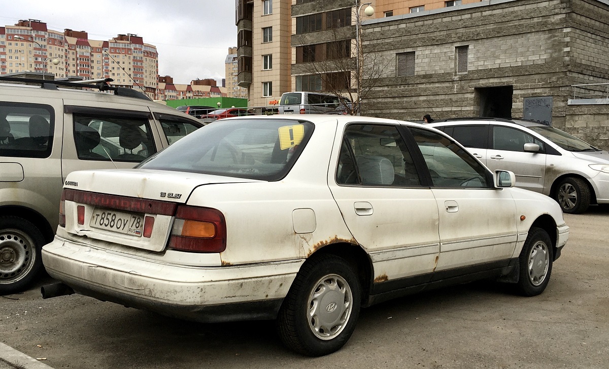 Санкт-Петербург, № Т 858 ОУ 78 — Hyundai Lantra/Elantra '90-95