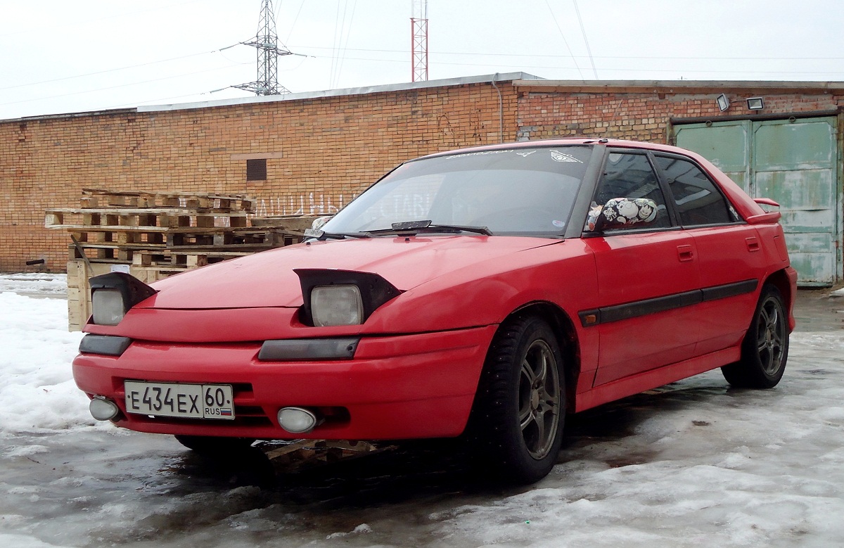 Псковская область, № Е 434 ЕХ 60 — Mazda 323 (BG) '89-94