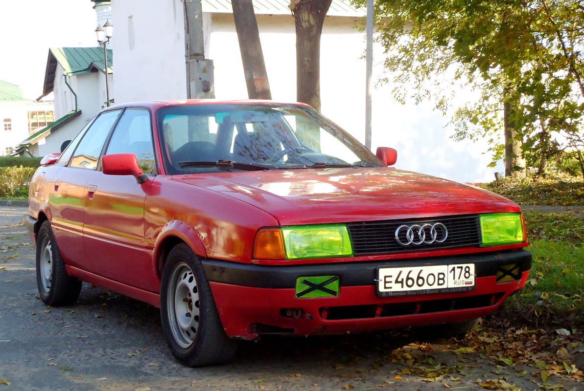 Псковская область, № Е 466 ОВ 178 — Audi 80 (B3) '86-91; Санкт-Петербург — Вне региона