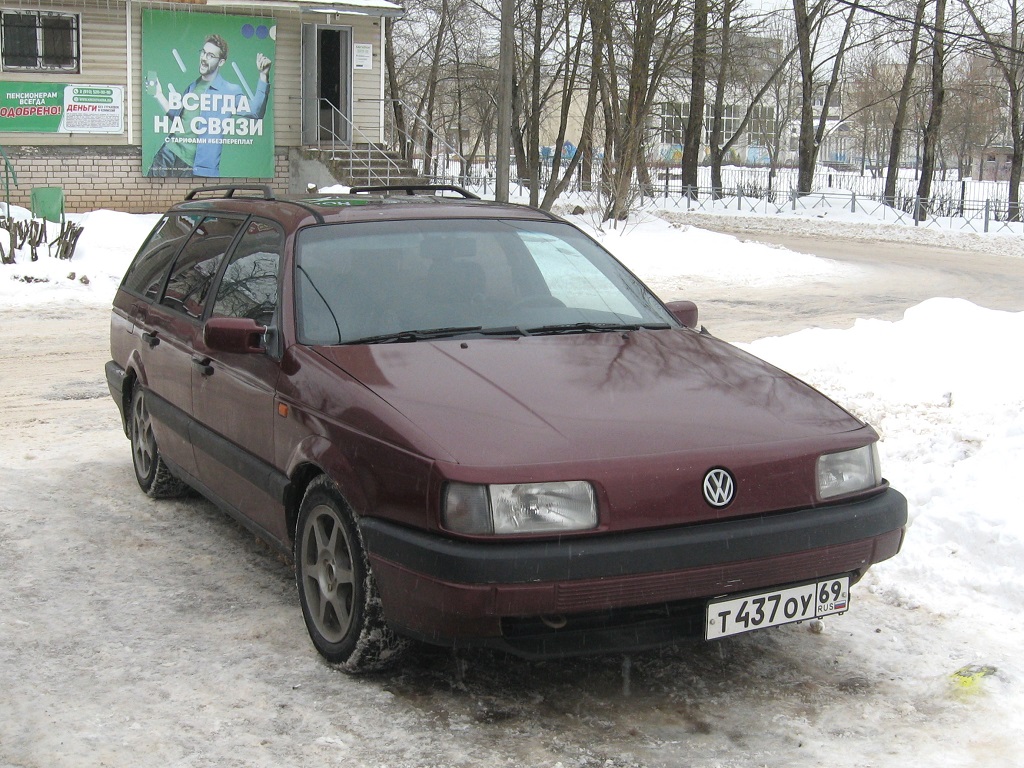 Тверская область, № Т 437 ОУ 69 — Volkswagen Passat (B3) '88-93