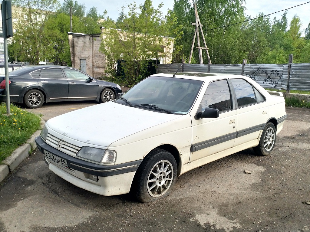 Тверская область, № Е 343 ОР 69 — Peugeot 405 '87-93