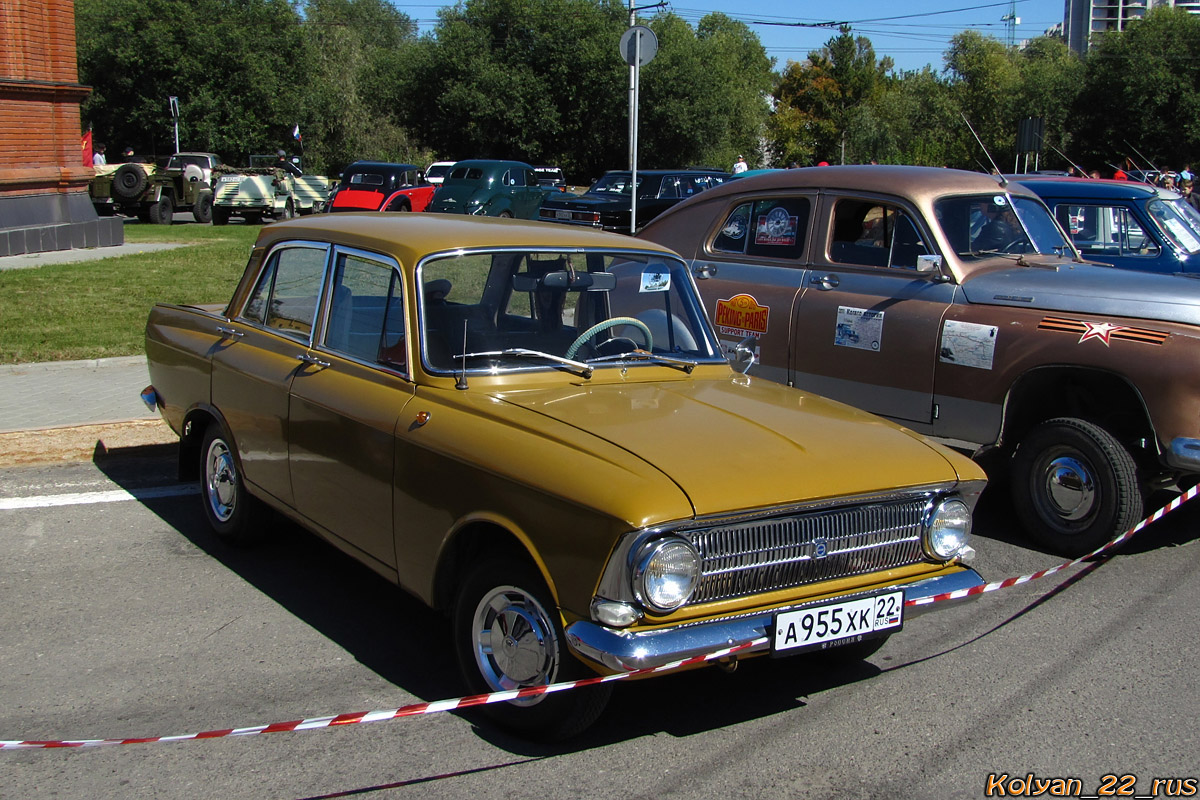 Алтайский край, № А 955 ХК 22 — Москвич-412ИЭ (Иж) '70-82; Алтайский край — Выставки ко Дню города. Барнаул. 2016 год