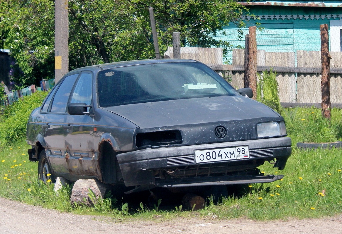 Псковская область, № О 804 ХМ 98 — Volkswagen Passat (B3) '88-93