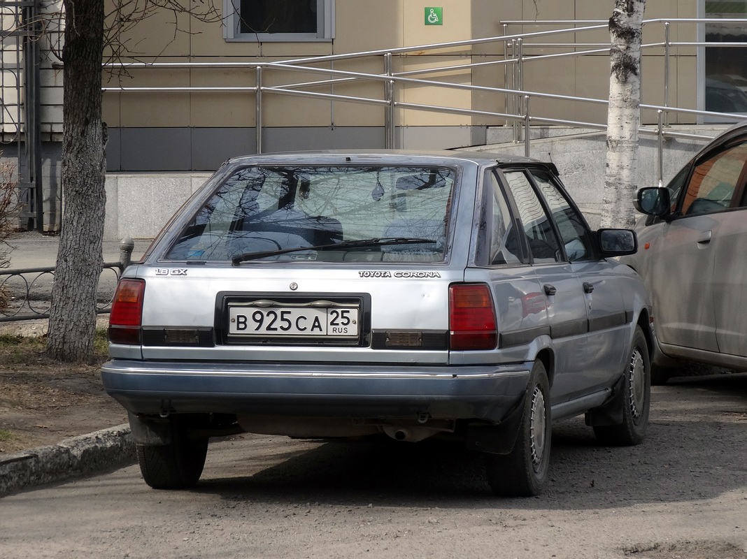 Приморский край, № В 925 СА 25 — Toyota Corona (T150/T160) '83-89