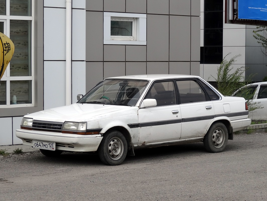 Приморский край, № О 647 МО 125 — Toyota Corona (T150/T160) '83-89