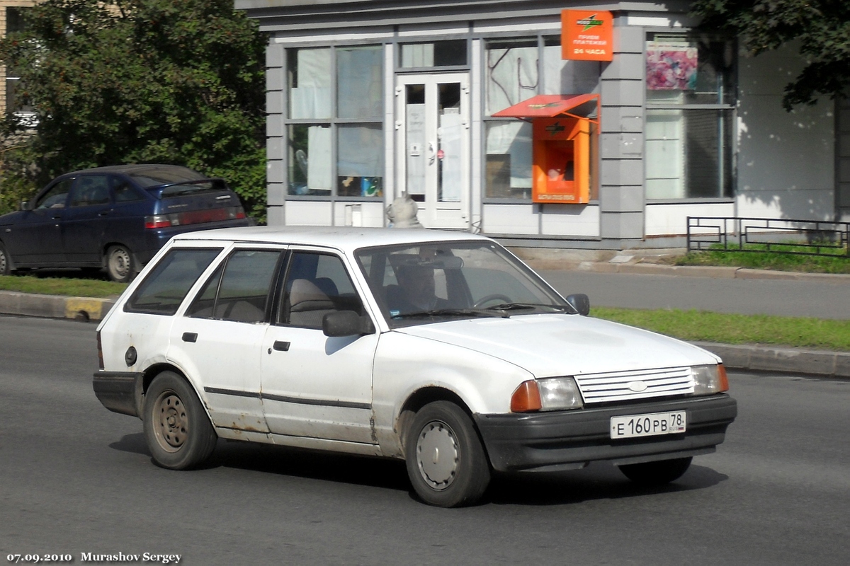 Санкт-Петербург, № Е 160 РВ 78 — Ford Escort MkIII '80-86