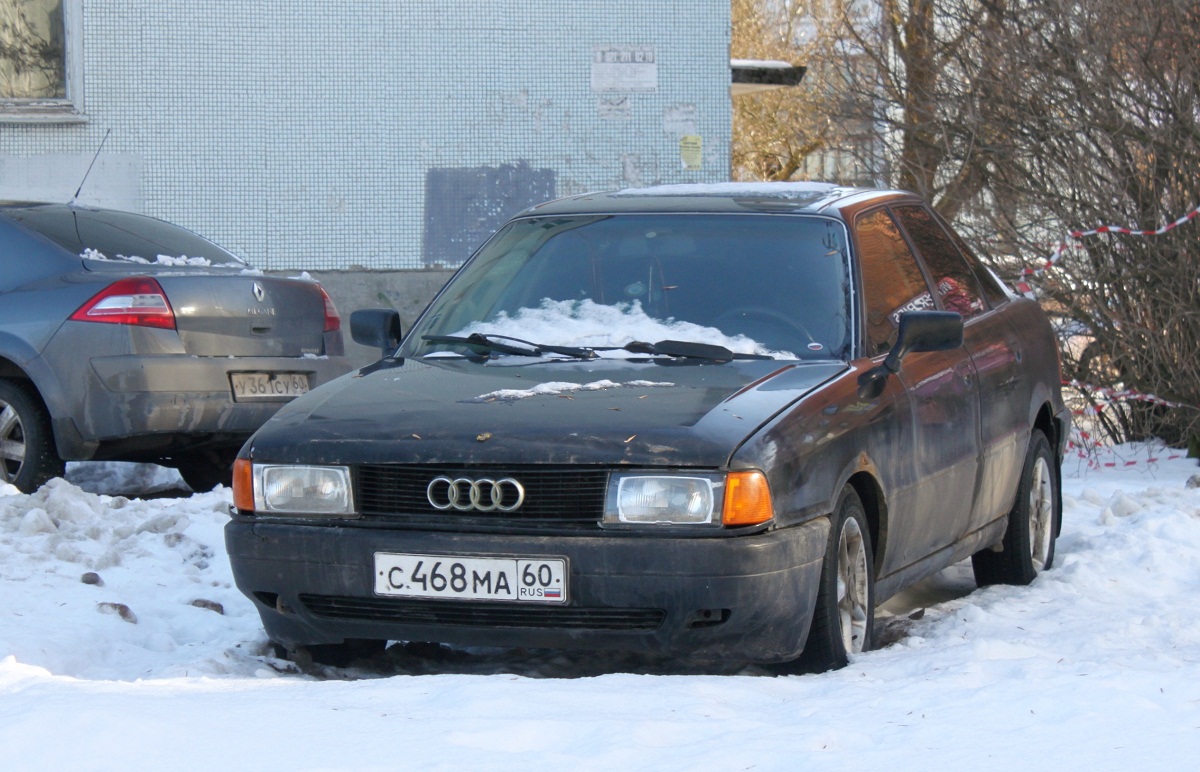 Псковская область, № С 468 МА 60 — Audi 80 (B3) '86-91