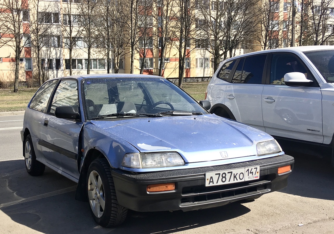 Ленинградская область, № А 787 КО 147 — Honda Civic (4G) '87-91