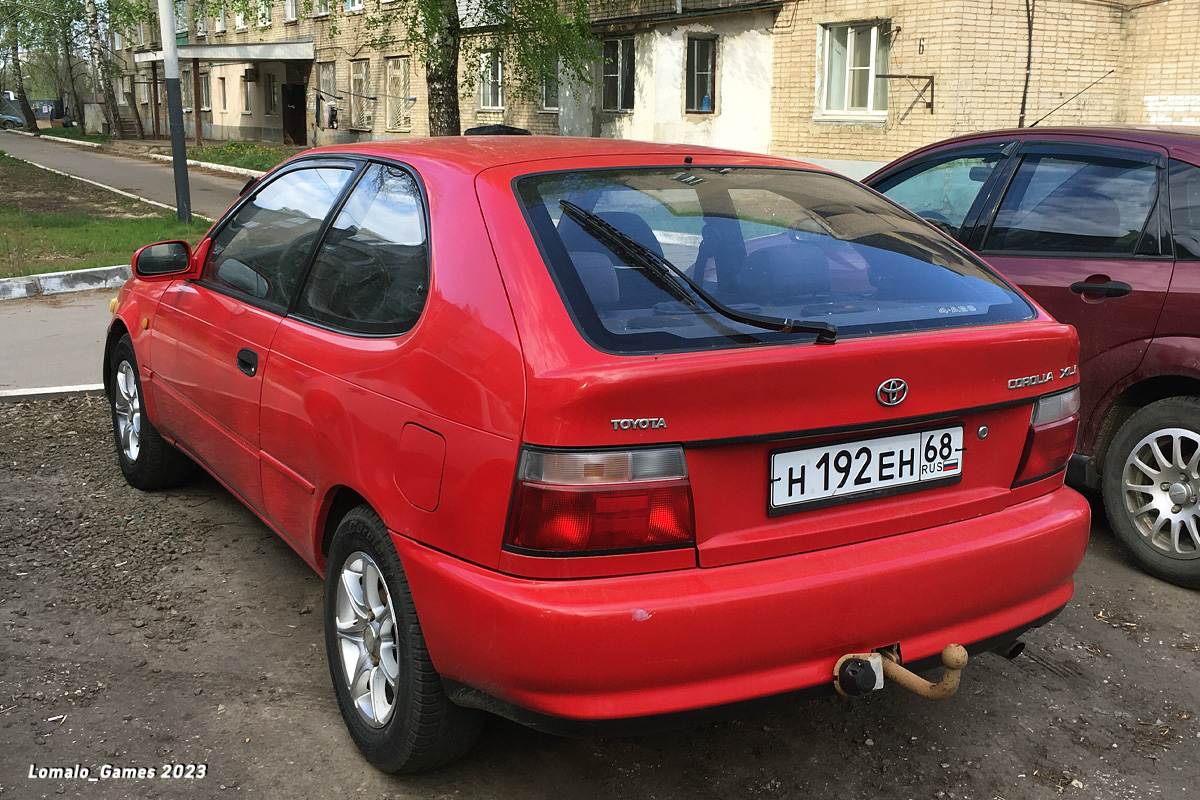 Тамбовская область, № Н 192 ЕН 68 — Toyota Corolla (E100) '91-02