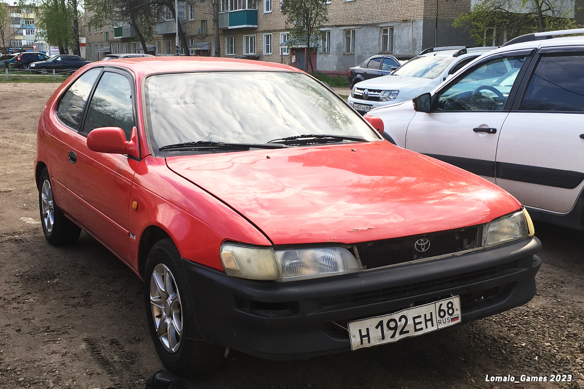 Тамбовская область, № Н 192 ЕН 68 — Toyota Corolla (E100) '91-02