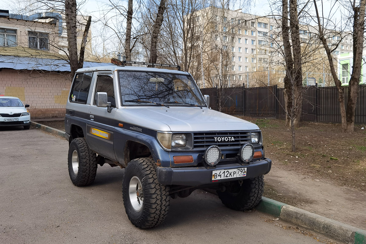 Московская область, № В 412 КР 790 — Toyota Land Cruiser Prado (J70) '90-96