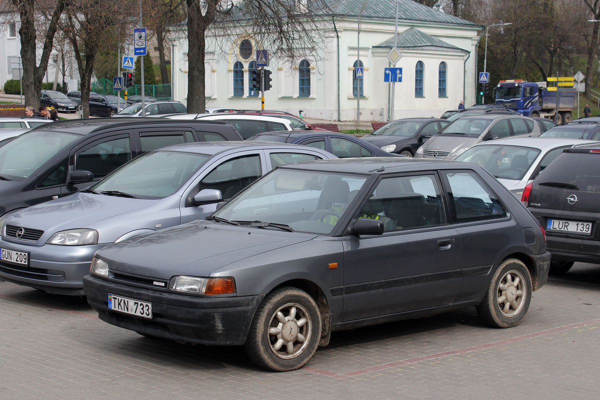 Литва, № TKN 733 — Mazda 323 (BG) '89-94
