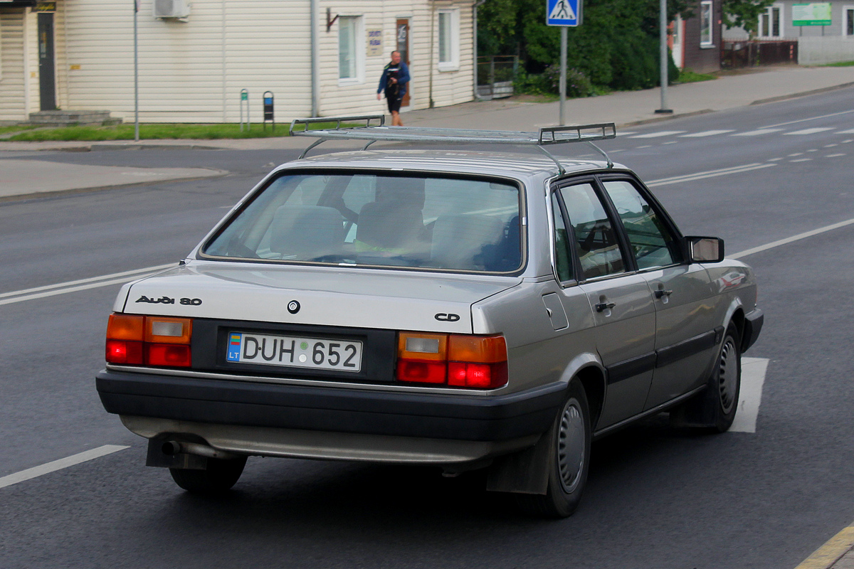 Литва, № DUH 652 — Audi 80 (B2) '78-86