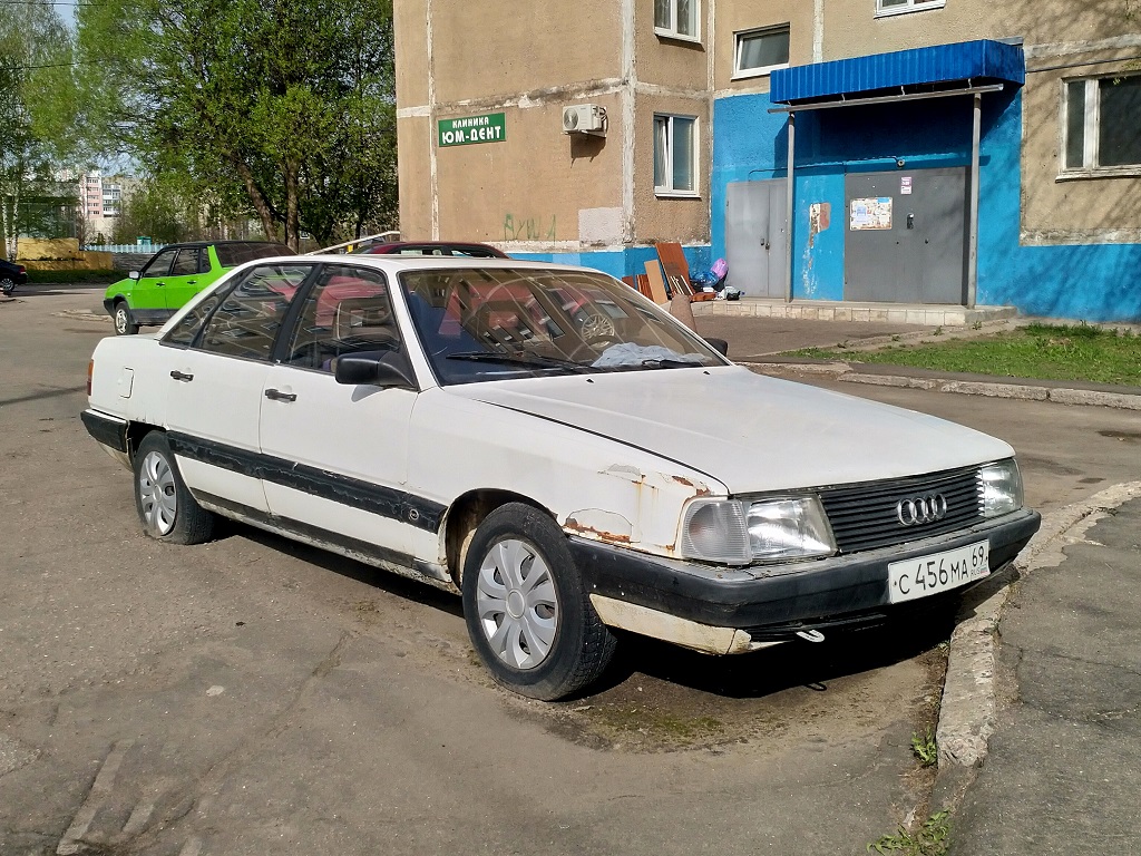 Тверская область, № С 456 МА 69 — Audi 100 (C3) '82-91