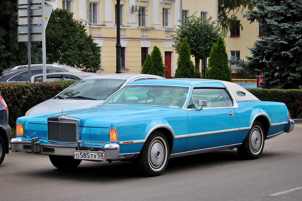 Пензенская область, № О 585 ТУ 58 — Lincoln Continental Mark VI '80-83