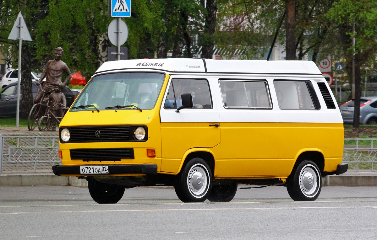 Башкортостан, № О 721 ОА 02 — Volkswagen Typ 2 (Т3) '79-92