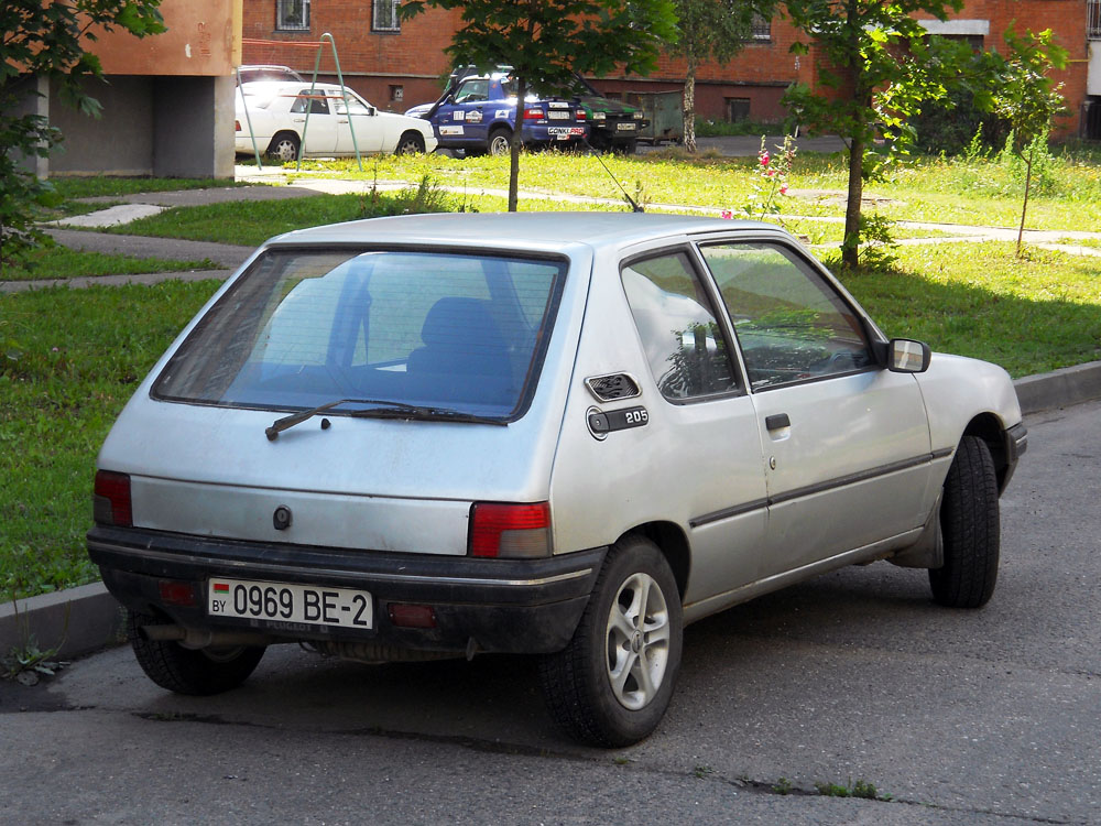Витебская область, № 0969 ВЕ-2 — Peugeot 205 '83-98