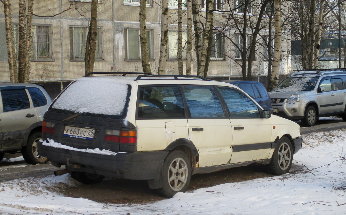 Архангельская область, № К 663 ЕС 29 — Volkswagen Passat (B3) '88-93