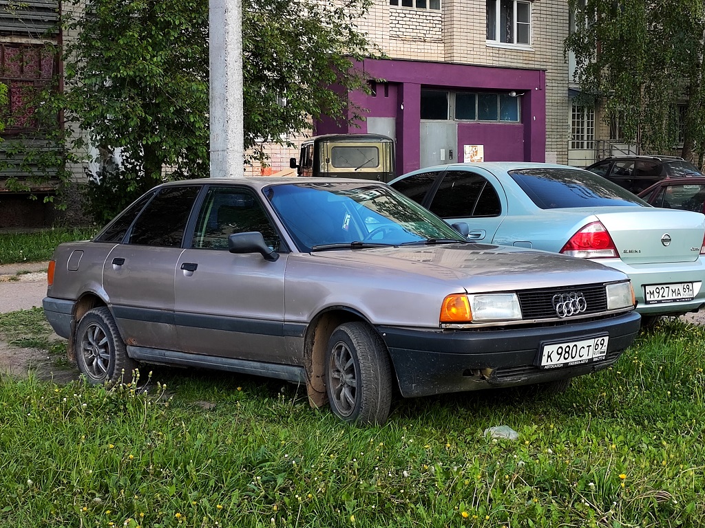 Тверская область, № К 980 СТ 69 — Audi 80 (B3) '86-91
