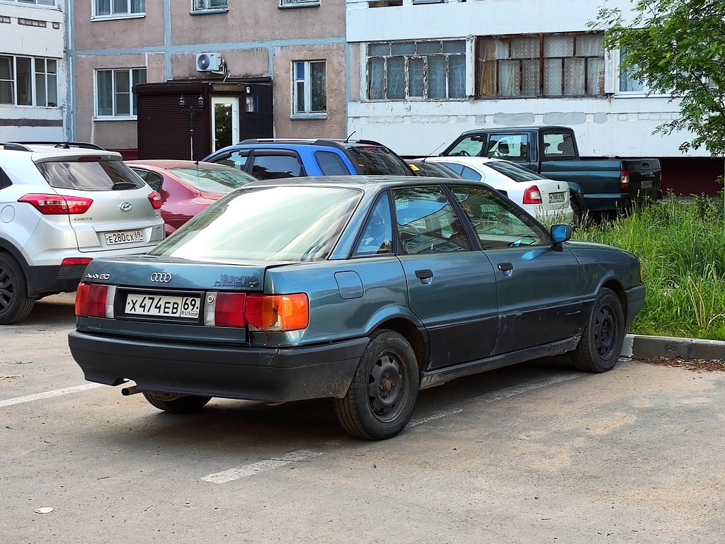 Тверская область, № Х 474 ЕВ 69 — Audi 80 (B3) '86-91