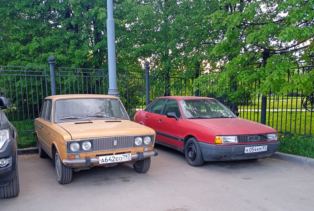 Moscow region, # А 642 ЕО 797 — VAZ-2106 '75-06; Moscow, # К 054 КМ 97 — Audi 80 (B3) '86-91