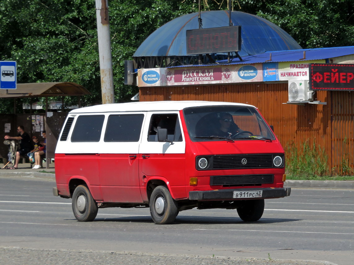 Кировская область, № В 911 РС 43 — Volkswagen Typ 2 (Т3) '79-92
