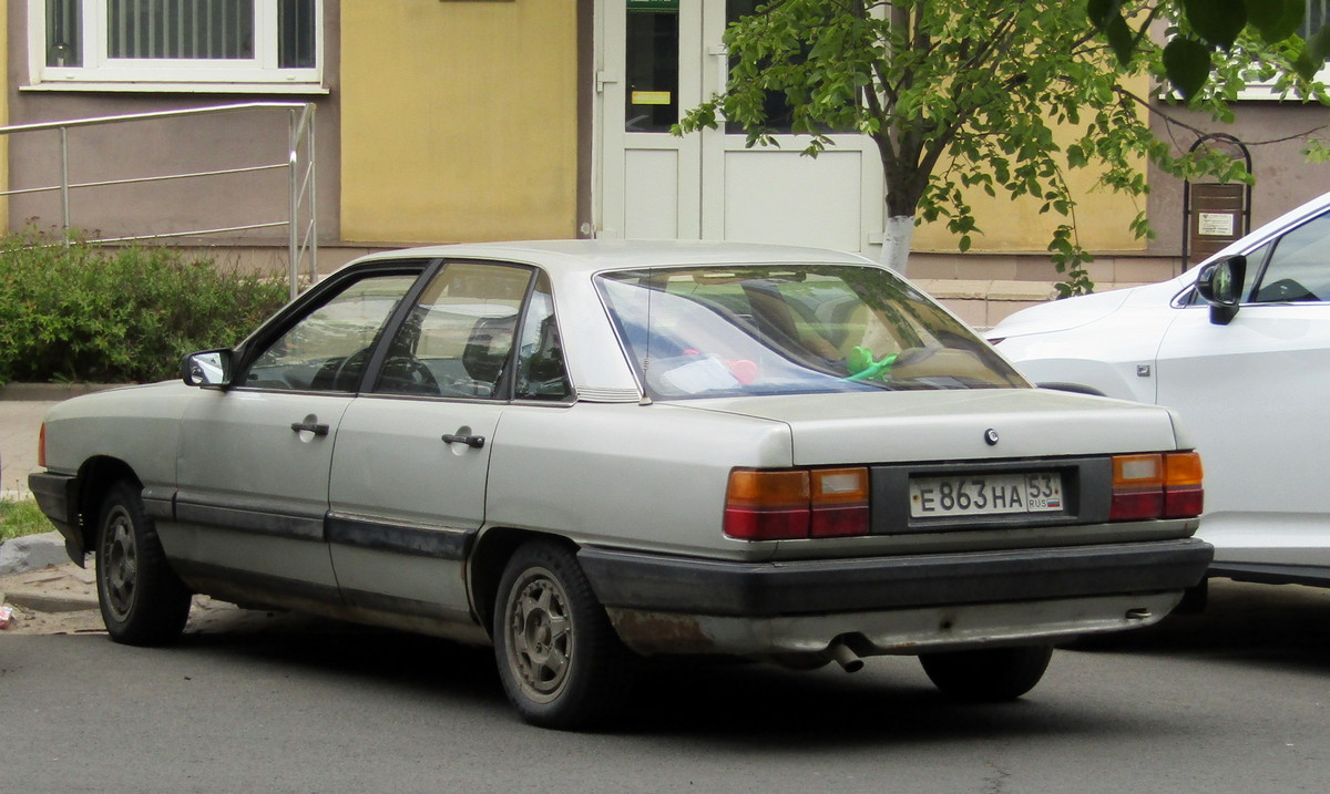 Новгородская область, № Е 863 НА 53 — Audi 100 (C3) '82-91