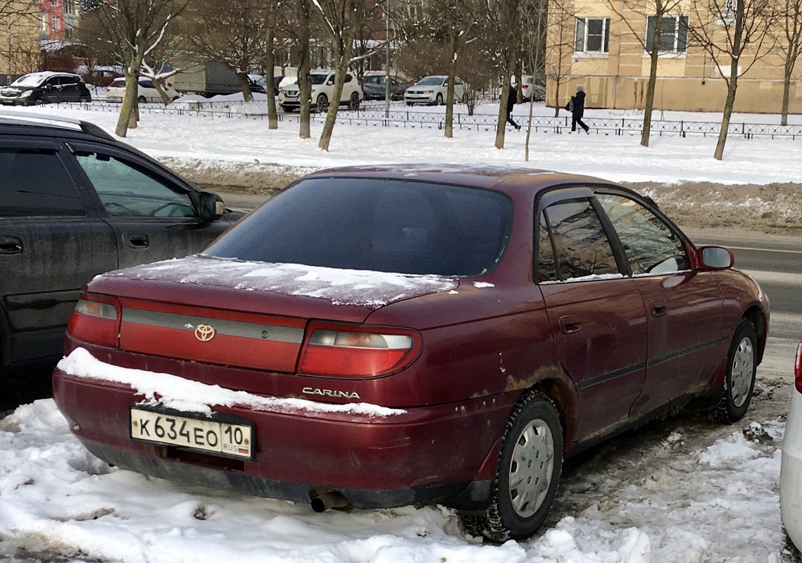Карелия, № К 634 ЕО 10 — Toyota Carina (T190) '92-96; Карелия — Вне региона