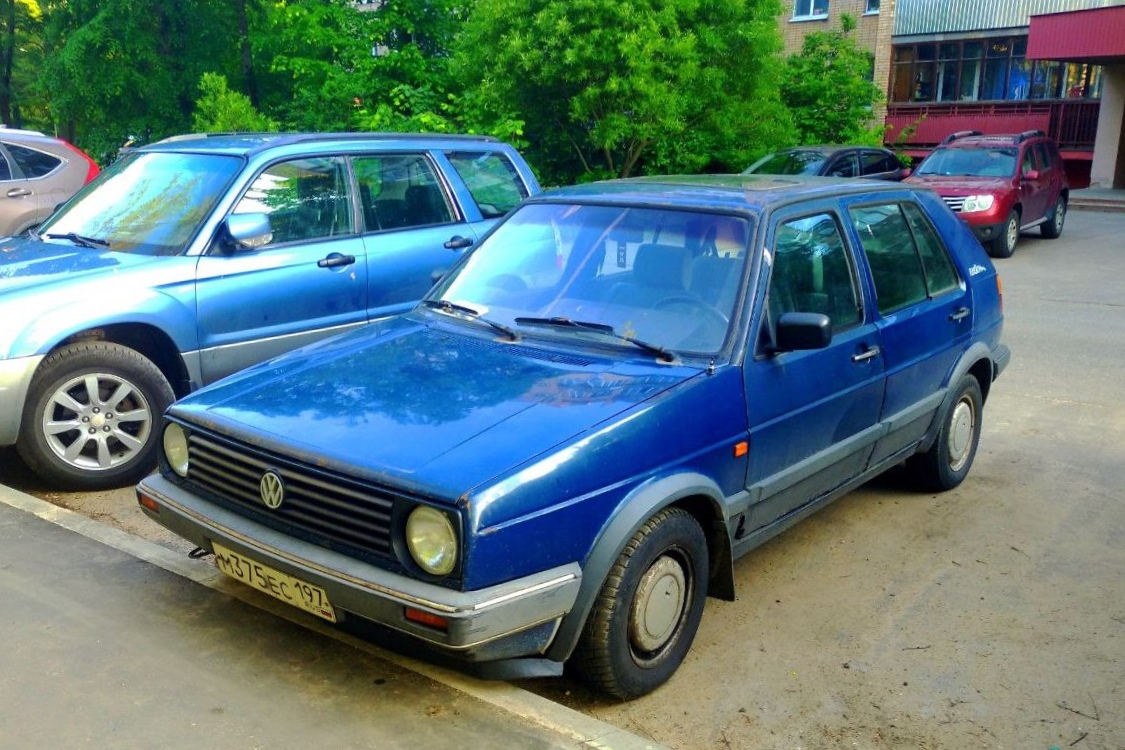 Москва, № М 375 ЕС 197 — Volkswagen Golf (Typ 19) '83-92