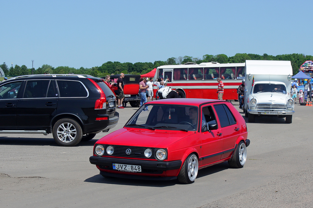 Литва, № JVZ 848 — Volkswagen Golf (Typ 19) '83-92; Литва — Retro mugė 2023