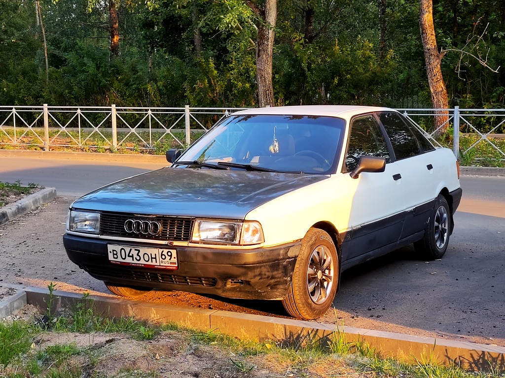 Тверская область, № В 043 ОН 69 — Audi 80 (B3) '86-91