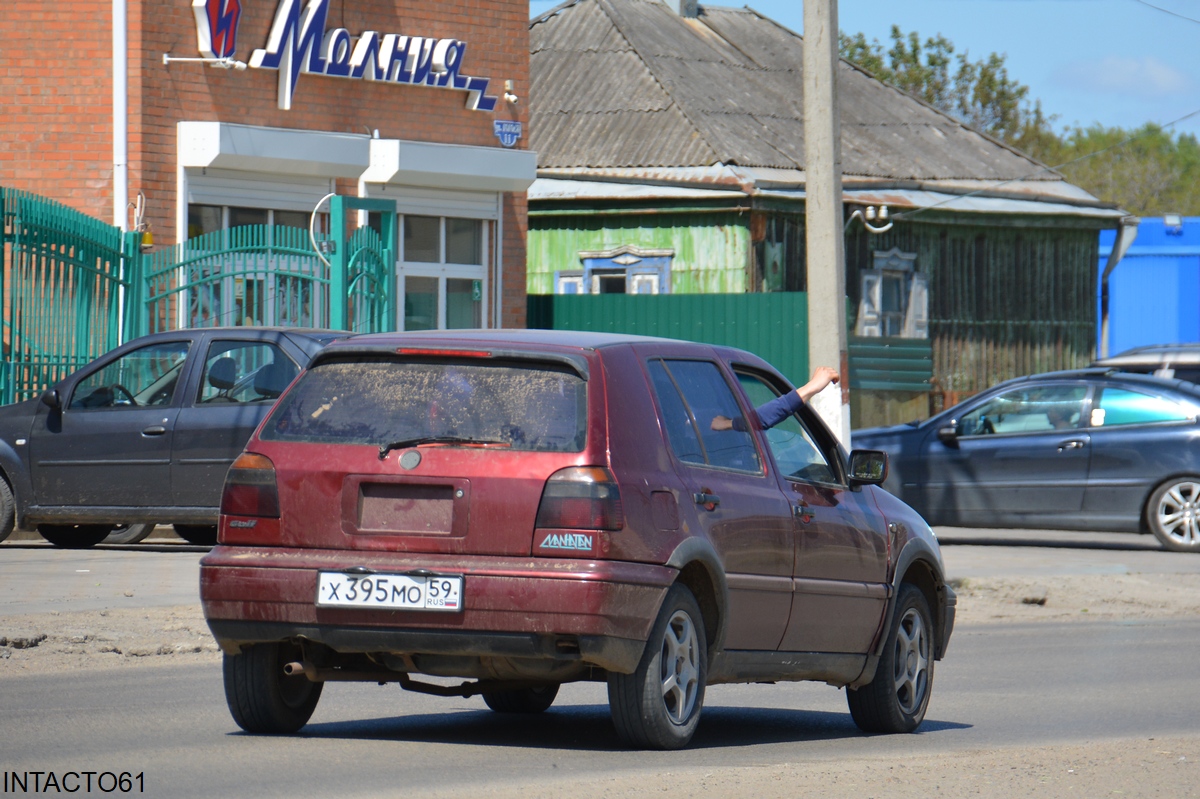 Краснодарский край, № Х 395 МО 59 — Volkswagen Golf III '91-98