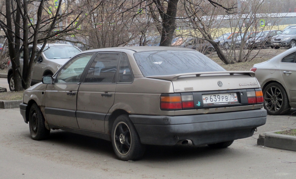 Санкт-Петербург, № Р 639 РВ 78 — Volkswagen Passat (B3) '88-93