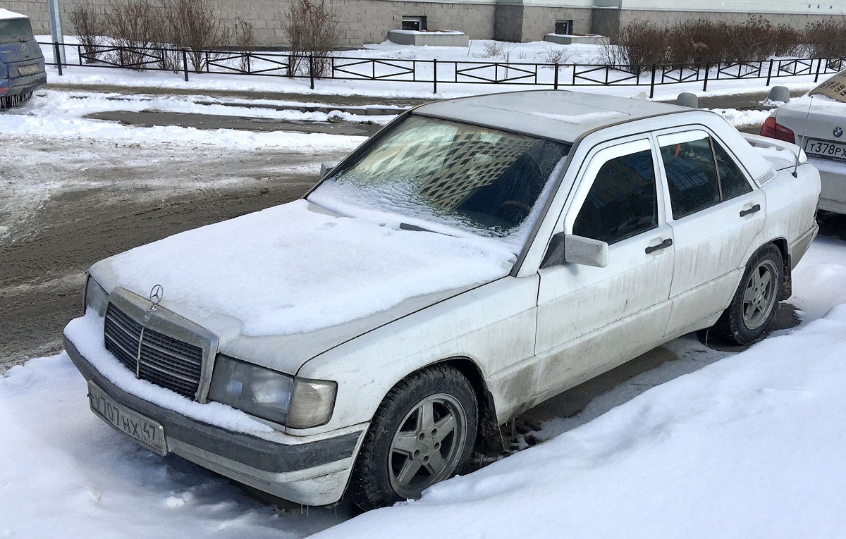 Ленинградская область, № У 707 НХ 47 — Mercedes-Benz 190 (W201) '82-93