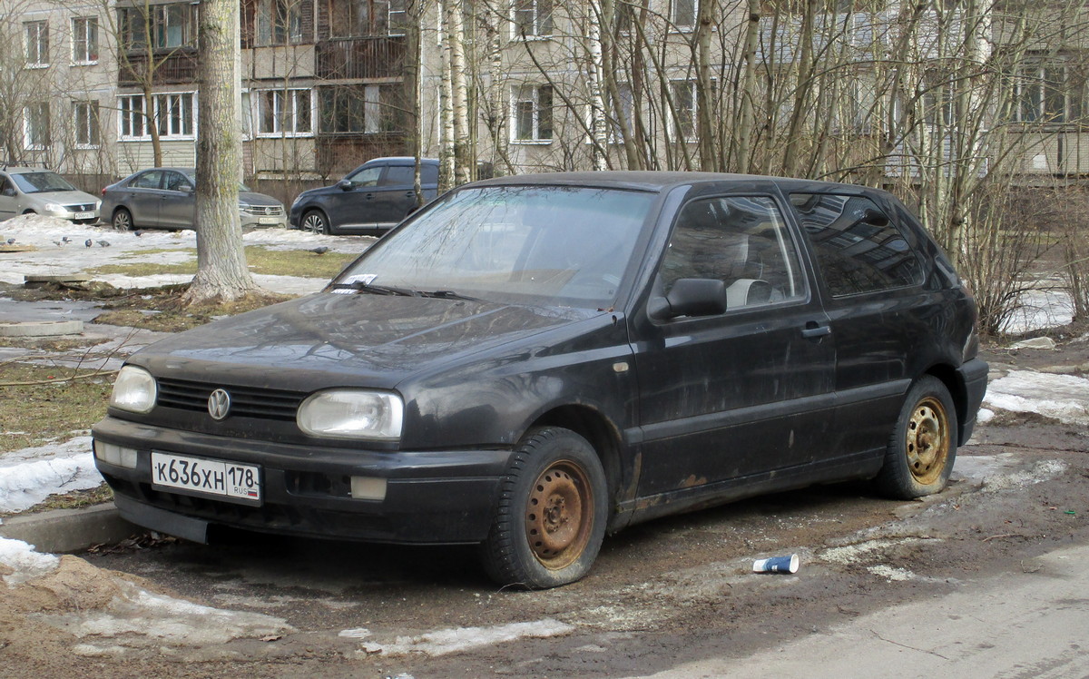 Санкт-Петербург, № К 636 ХН 178 — Volkswagen Golf III '91-98