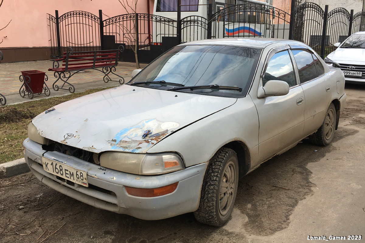 Тамбовская область, № К 168 ЕМ 68 — Toyota Sprinter (E100) '91-02