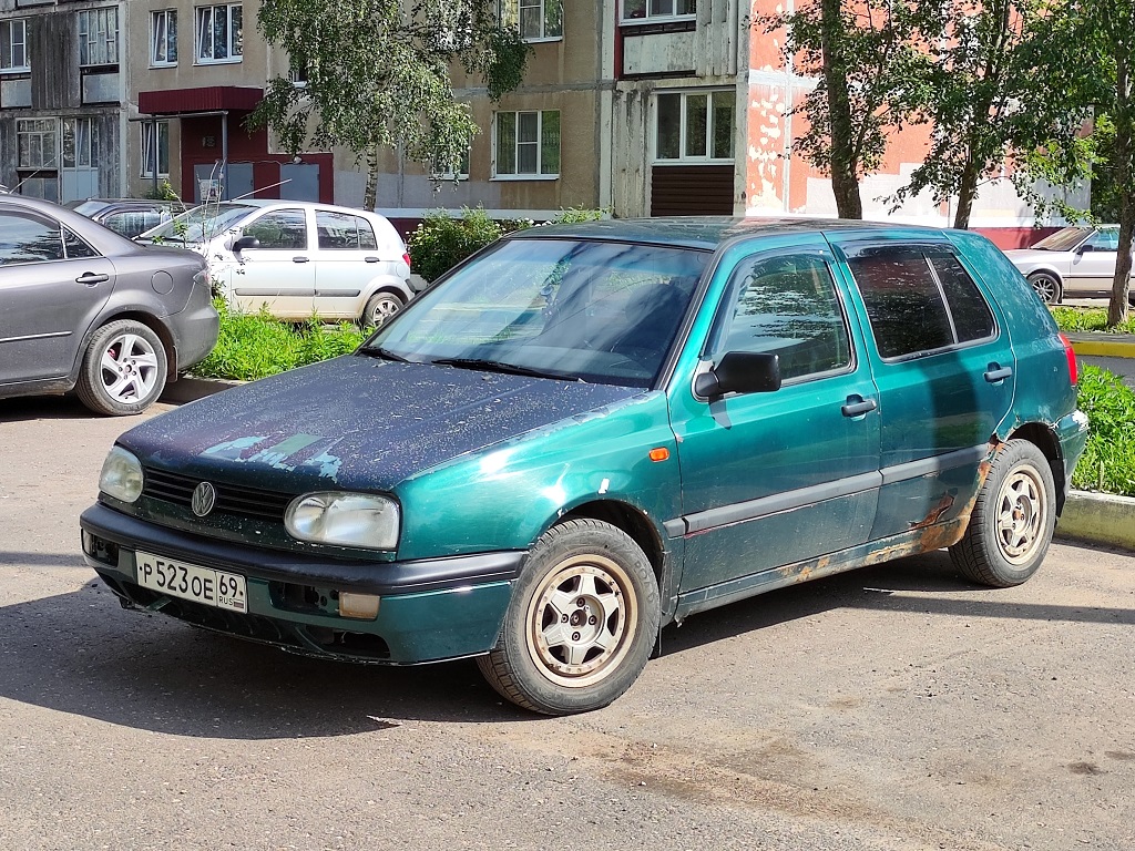 Тверская область, № Р 523 ОЕ 69 — Volkswagen Golf III '91-98